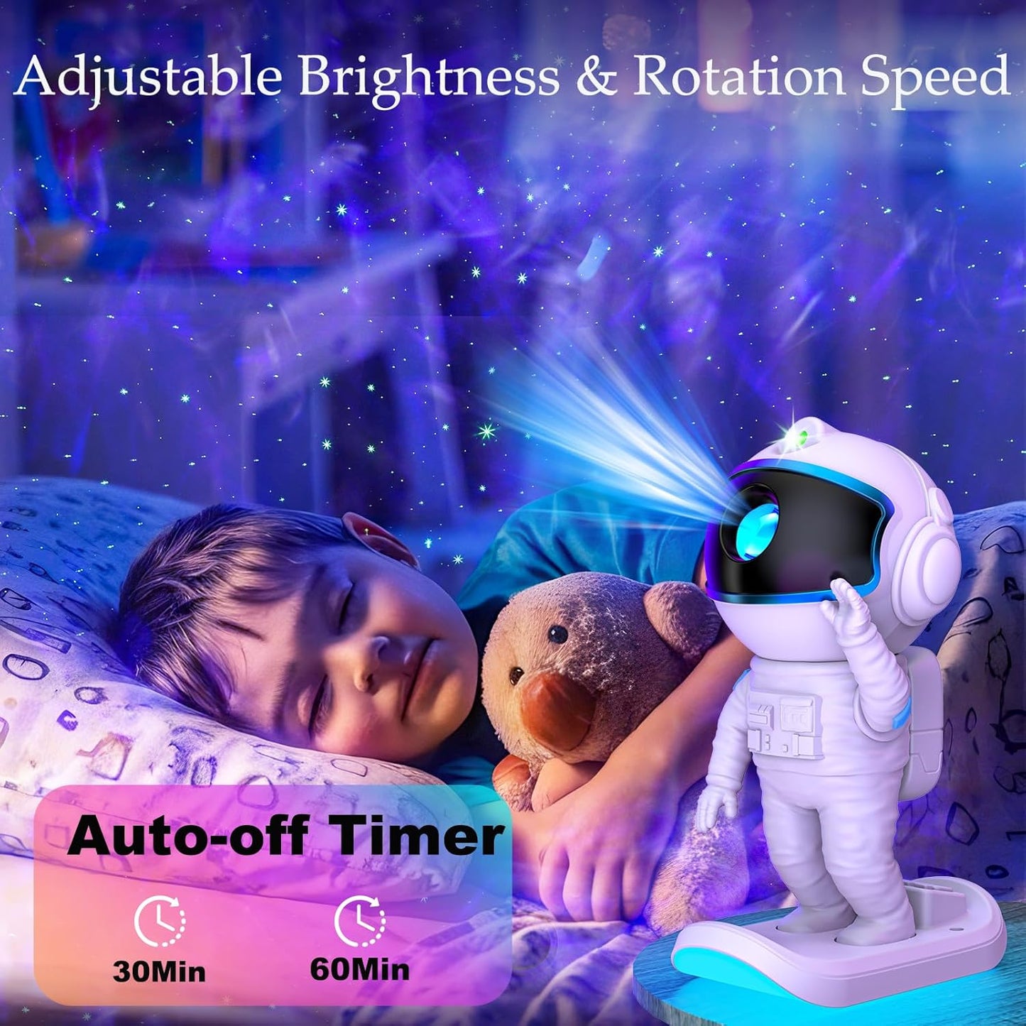 Galaxy Projector, Star Projector Night Light with Timer and Remote for Bedroom, Kids Room Decor, Adjustable Head Angle Nebula Ceiling Lamp, Gifts for Adults, Teens, Christmas, Birthday