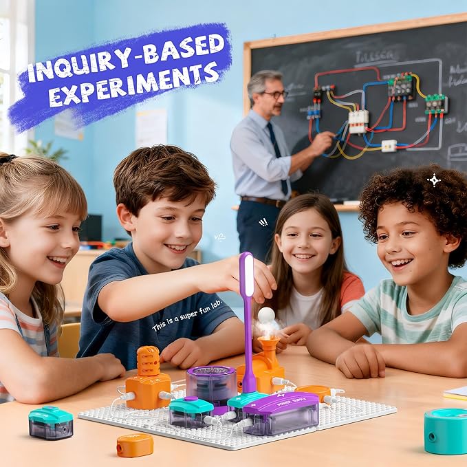 Science Kits For Kids ages 5-7 8-12, Educational STEM Toys 45 PCS Circuit Exploration Kit Over 450 Projects, STEM Science Experiments For Kids 6-8 9-12, Ideas Toys Gifts For 8 9 10 11 12 Year Old Boys