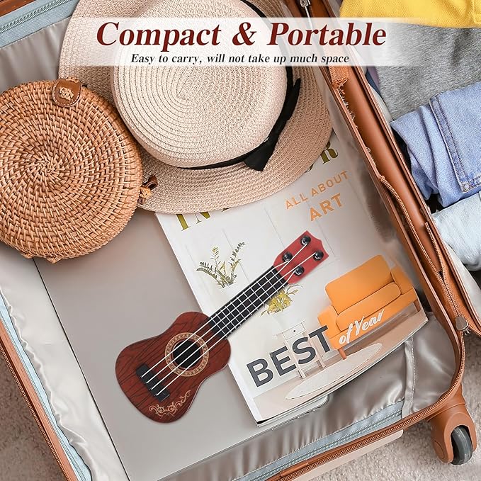 Kids Ukulele Toys 4 Strings Toddler Ukulele Kids Guitar Musical Instrument Early Education Toys for Toddler Beginners