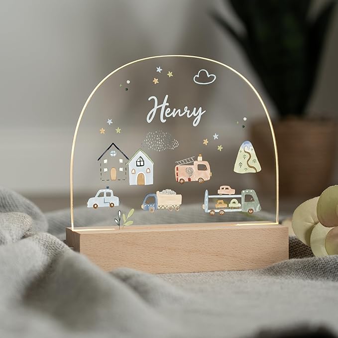 Personalized Baby Girl Gifts Newborn Unique/Baby Accessories for Toddler/Newborn Boy Gifts/Customized Night Light with Name