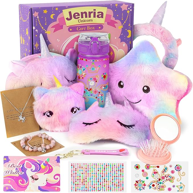 Jenria Unicorn Gifts for Girls, Christmas Birthday Gifts for Girls Age 3 4 5 6 7 8 9 10 Years Old Girl Birthday Gift Ideas, Girls Toys Age 6-8, Unicorn Toys for Daughter, Niece