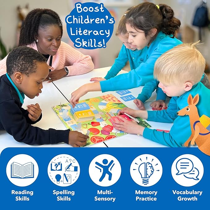 Kangaroo Cravings Learn to Read 300 High-Frequency Sight Words Board Game - Fun Learning Resource & Word Game for Kids Ages 4-9 - Parent & Teacher Must Haves for Preschool, Kindergarten, 1st-3rd Grade