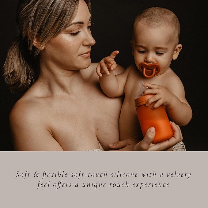 Suavinex Color Essence SX PRO Physiological Soft Flexible Silicone Baby Bottle, Anti Colic Baby Bottles, Supports Breast Feeding Babies, Made in Spain, Medium Flow, 8oz, Marshmallow Nude