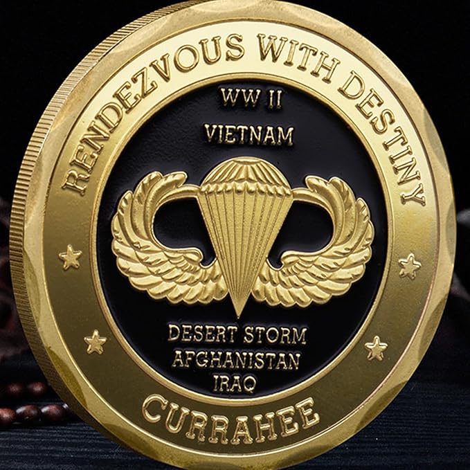101st Airborne Division Military Challenge Coin – Eagle Crest Army Collectible – US Army Veteran Gift, Commemorative Coin for Men and Military Fans