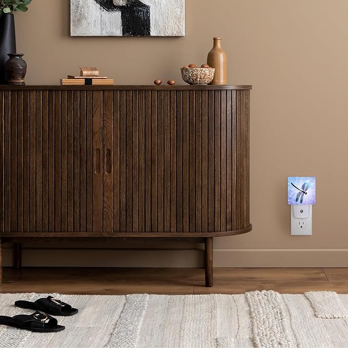 Dragonfly Night Light for Kids,Fantasy Dragonfly LED Night Light Plug into Wall with Dusk to Dawn Sensor for Girls Boys Room Decor,Hallway,Kitchen,Bathroom,Nursery,Stairs