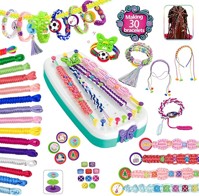 LivyChouance Friendship Bracelet Making Kit, Arts and Crafts for Kids Ages 8-12,Popular Bracelets String Maker Toys Set Craft Making Kit Christmas Birthday Gift for Girls 6 7 8 9 10 11 12