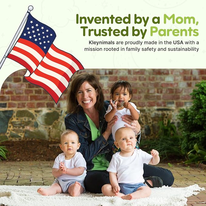 Kleynimals Safari Friends Made in USA Baby Flatware – 100% Stainless Steel Baby Forks and Spoons, Non-Toxic, BPA-Free, Eco-Friendly, Dishwasher Safe – Safe Utensils for Babies & Toddlers