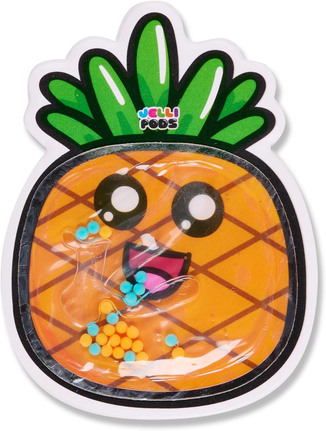 JelliPods - Yummy Fruits - Reusable Sticker Bundle - Sensory Toy - Touch and Feel - Classroom Must Have - Tactile Sensory Fidget Activity for Kids - Includes 3 Reusable Puffy Stickers