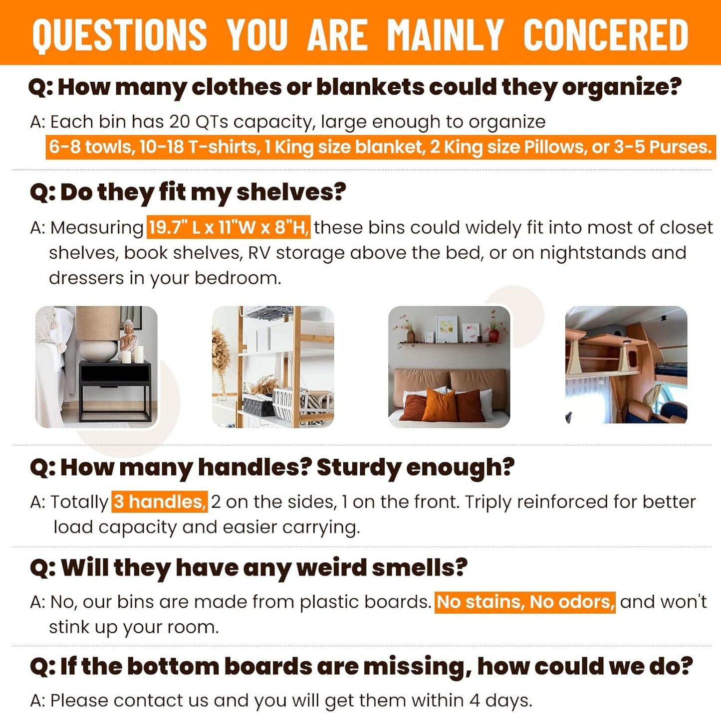 Extra Large Closet Organizers Bins 6 Pack - Blanket Basket for Organizing/Home Clothes Storage Bins for Jeans/Toy Organizers for Nursery/Wardrobe Shelf Closet Organization for Purse Hats Towel