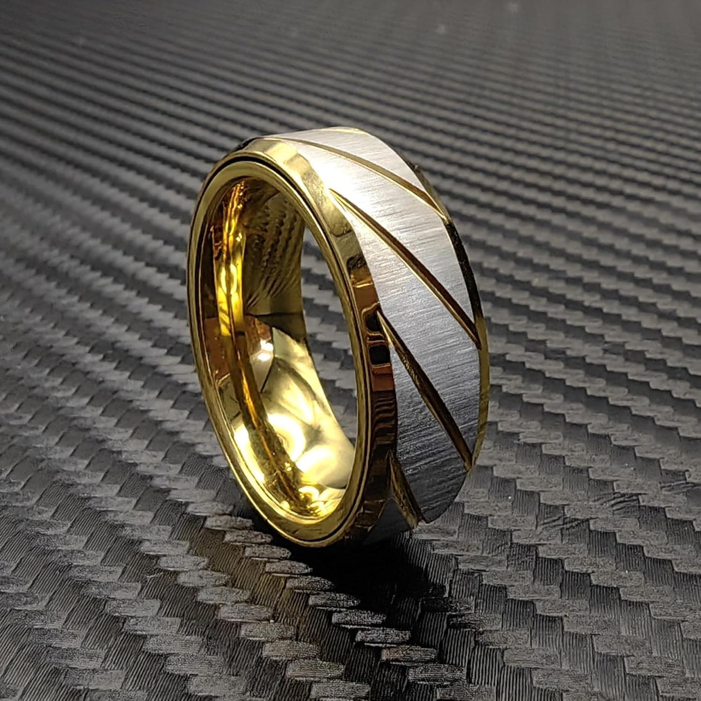 EDC Fidget Slider Fidget Toy Adult Stress Relief Metal Ratchet Ring Jewelry ADHD Recreational Fidget Toy Tactile Coin (Golden, 10)