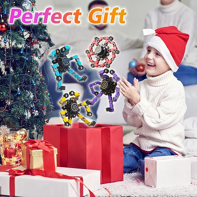 for Mom Transformable Fidget Spinners for Kids and Adults Stress Relief Sensory Toys for Boys and Girls Fingertip Gyros Toy Birthday Party Favors for Kids Classroom Gifts
