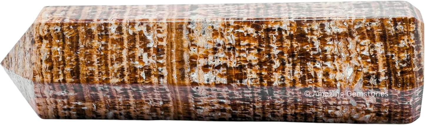 Amazing Gemstone Large Aragonite Crystal Towers ~ Natural Healing Crystal Point Obelisk for Reiki Healing and Crystal Grid (5.5" to 6" Inch)