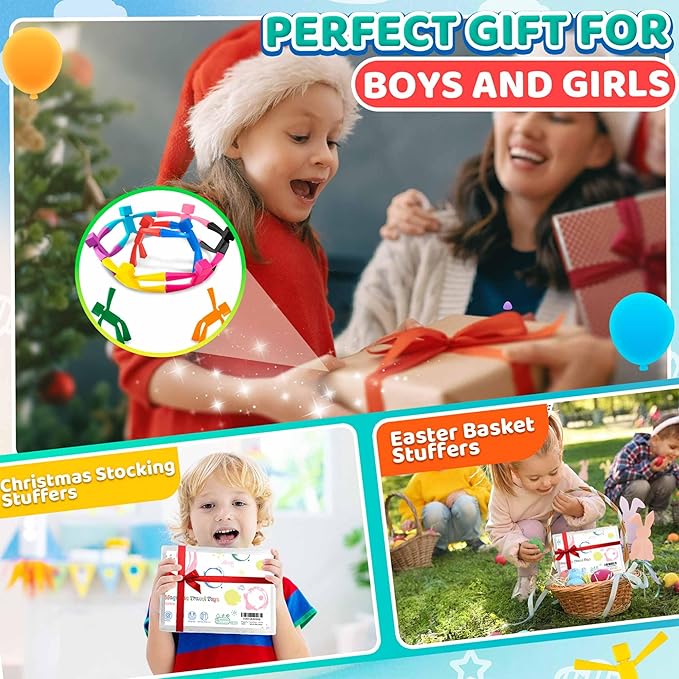 Magnetic Travel Toys for Toddlers Kids 10PCS, Airplane Car Travel Activities Essential, Fidget Toys Road Trip ‌Sensory Toy, Fidgets for Classroom Toys for 3 4 5 6 7 8 Year Old - Square Style