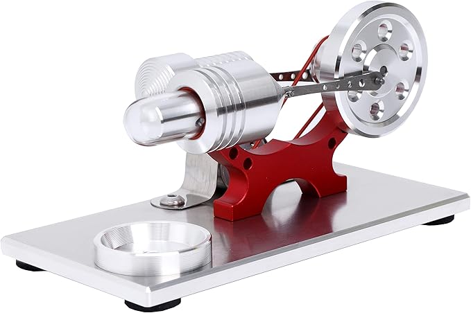Sunnytech Hot Air Stirling Engine Motor Model Educational Toy Electricity Generator Colorful LED SC (SC004)