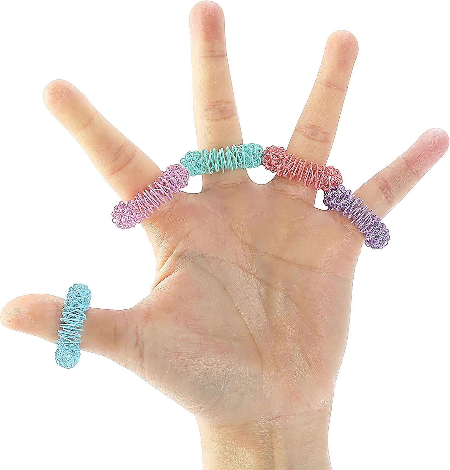 Mr. Pen- Spiky Sensory Rings, 10 Pack, Pastel Colors, Stress Relief Fidget Sensory Toys, Fidget Rings, Fidget Ring for Anxiety, Stress Relief Rings, Massager for Fidget ADHD Autism