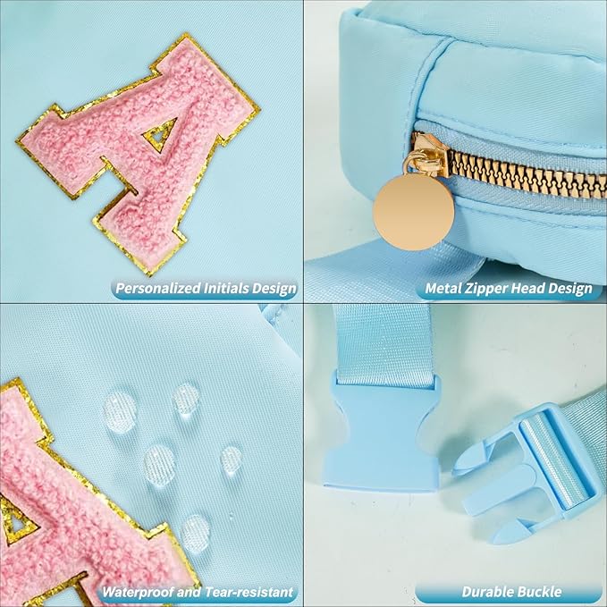 Birthday Gifts for 2 3 4 5 6 7 8 9 10 11 Year Old Girls - Mini Fanny Pack Cute Crossbody Bag Belt Bag Trendy Stuff,Graduation Gifts for Girls Teens Kids Daughter Sister Her - Blue,A