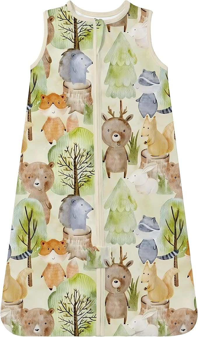 TotAha Light Sleep Sack, Stretchy, Soft, Cozy Wearable Blanket Sleep Bag with 2-Way Safe Zippers for 0-6-12-24 Months 0.5 TOG