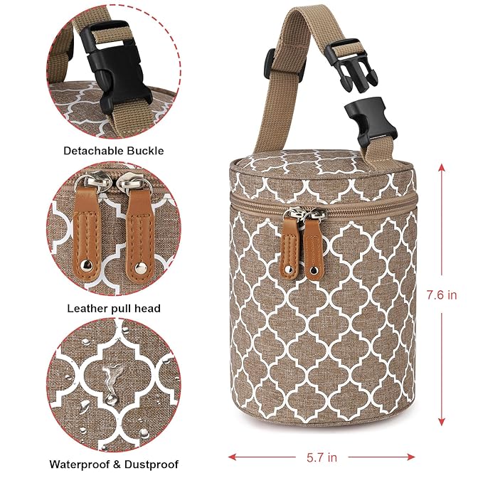 Accmor Breastmilk Cooler Bag, Insulated Baby Bottle Cooler Tote Bags for Nursing Mom Daycare