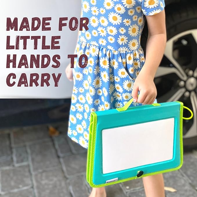 Totebook Kids Travel Educational Activity Book with Washable Markers - Car and Airplane Activities, Learning Toys for Toddlers- Reusable Stickers for Ages 4, 5, 6 (Jungle & 2 Extra Books)