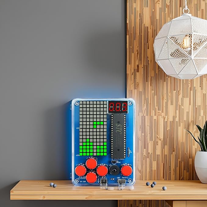 Gikfun DIY Retro Classic Electronic Soldering Kits 4 Retro Classic Games Soldering Project Game Kits for Group Middle/High School Project Training EK1999