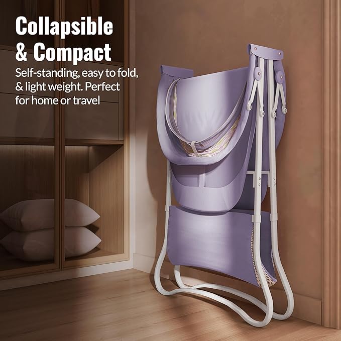 Karley Bassinet for Newborns | Award-Winning 2021 National Parenting Product & Mom’s Choice Winner | Portable Lightweight Bassinet with Adjustable Canopy, Dual-Sided Mattress & Storage Bag