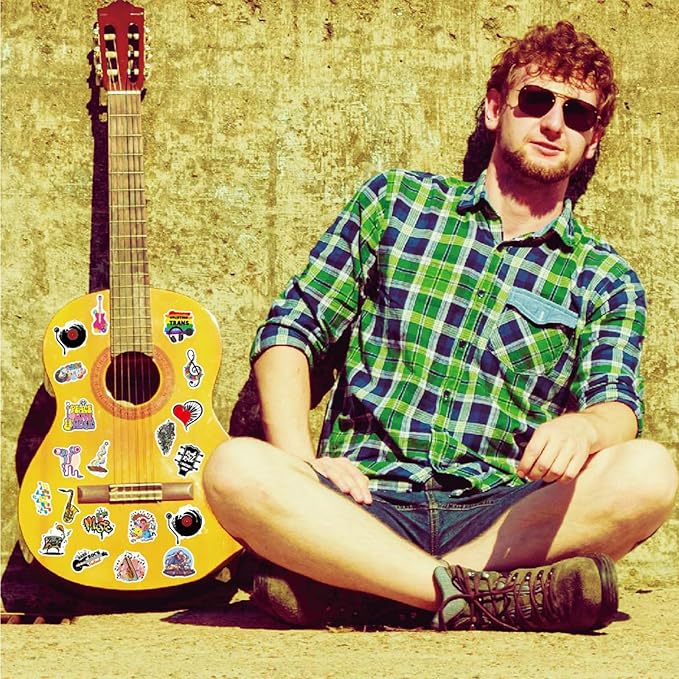 100PCS Music Stickers, Funny Music Gifts for Student Vinyl Waterproof for Water Bottle Laptop Luggage Guitar Gifts for Teens Girls Kids Adult Students