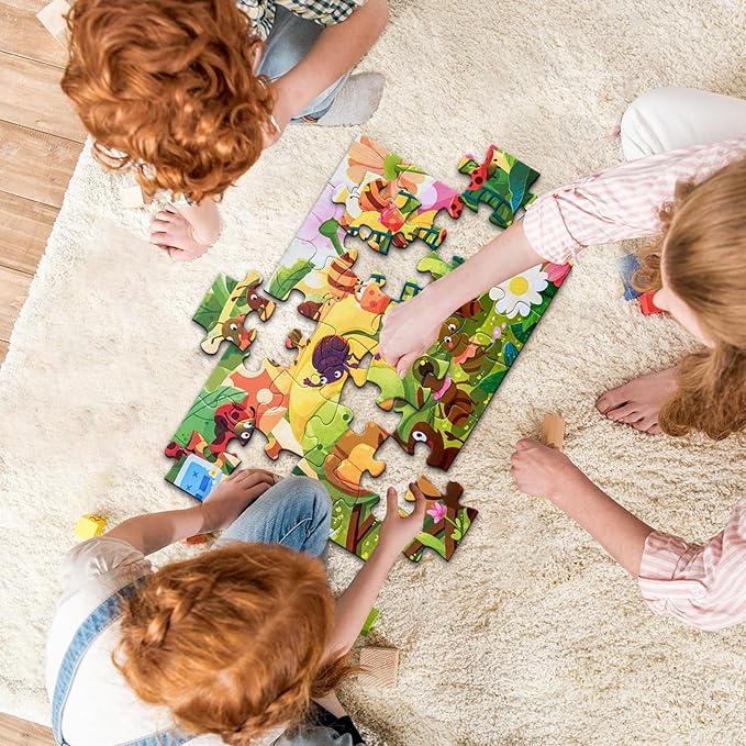Jumbo Floor Puzzle for Kids,Large Jigsaw Puzzles 24 Piece for Kids Ages 3-5 (Busy Ants)