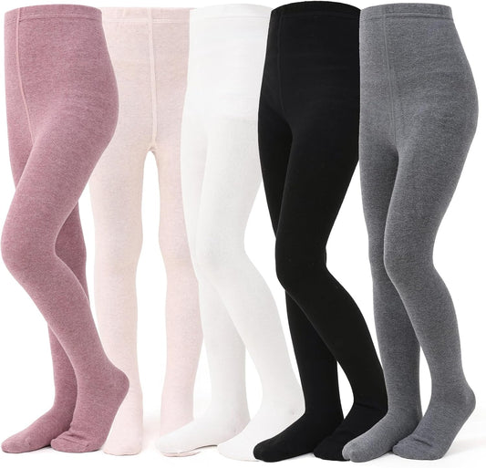 Baby Girl Tights Thick Knit Leggings Stockings Cotton Pantyhose for Newborn Infant Toddler 3/4/5/6 Pack