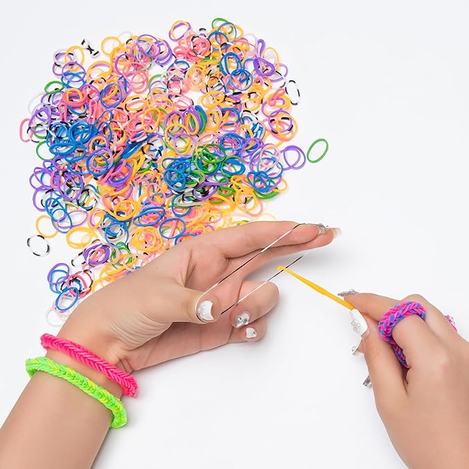 XKDOUS 10600+ Rubber Band Bracelet Kit, 36 Colors Bracelet Making Kit for Art and Craft, Rubberband Bracelets kit for Kids Ages 6+