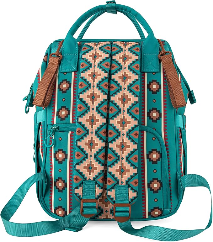 Montana West Wrangler Callie Diaper Bag Backpack with Stroller Straps Multifunction Baby Travel Bag WG2204-9110GN