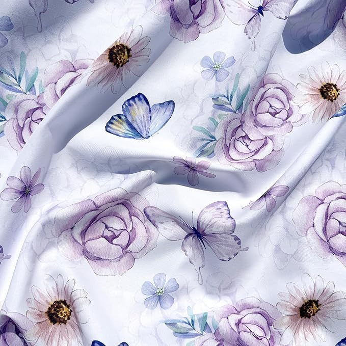 AMROSE 3 Pack Bassinet Sheets 33" x 20" Compatible with Mika Micky, Baby Delight, Dream On Me, AMKE and Other Rectangle Bassinet Mattress, Soft and Skin-Friendly, Happy Garden