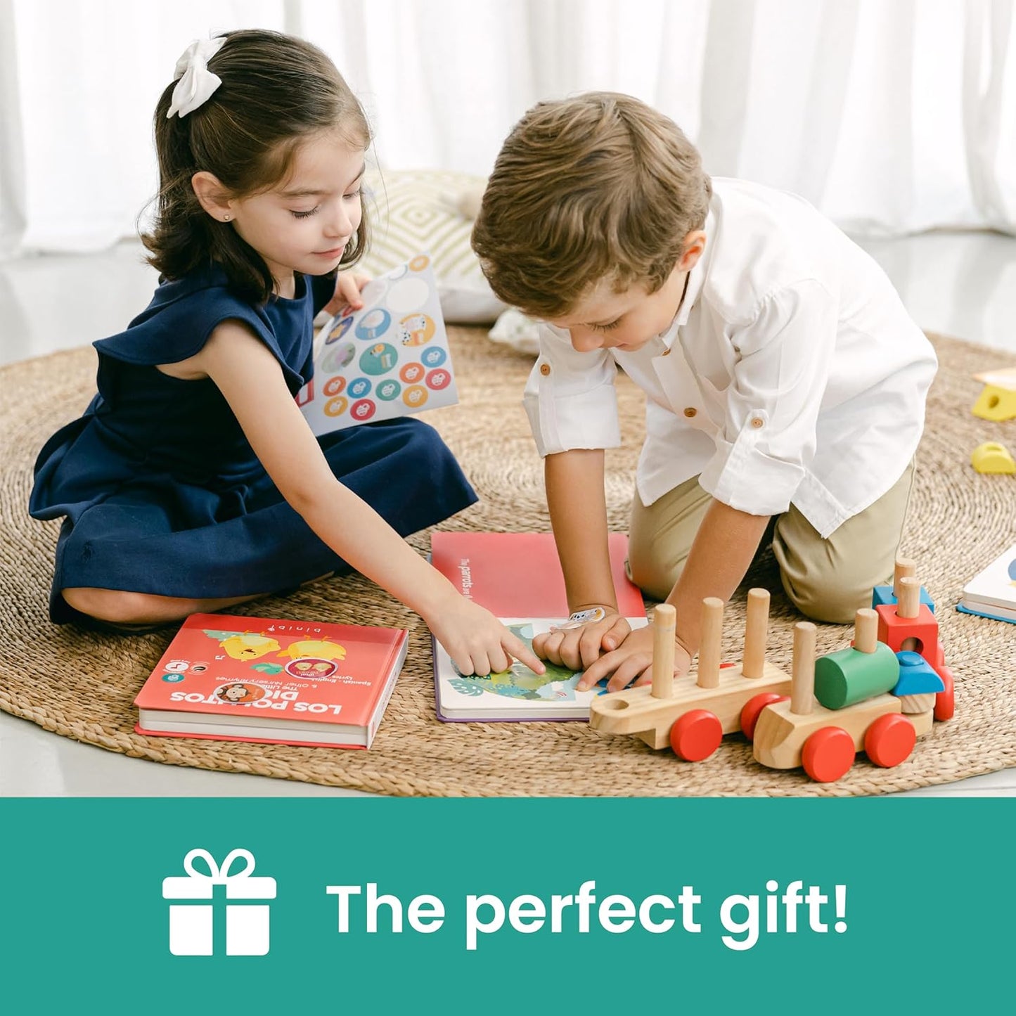 Binibi Spanish Books for Babies & Toddlers 1-3 La Granja Interactive Bilingual Sound Book with Farm Animal Sounds | Bilingual Children's Book | Spanish Learning for Kids | Libro en español para bebés