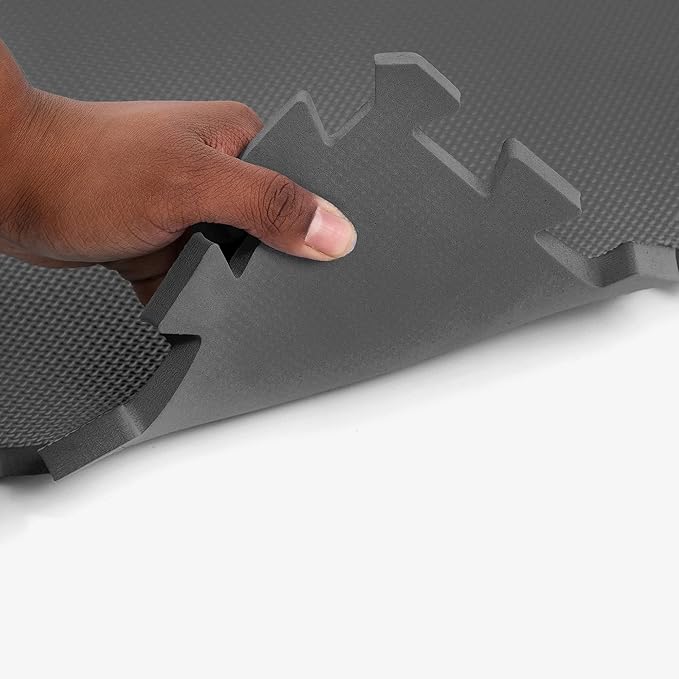 Flooring Inc's 1/2" Soft Non-Toxic Baby Play Mat, Toddler Playmat, Colorful Puzzle PlayMat, Floor Mats for Kids & Babies, EVA Foam Interlocking Tiles for Nursery & Playroom | Blue, 4 Tiles, 16 Sq/Ft