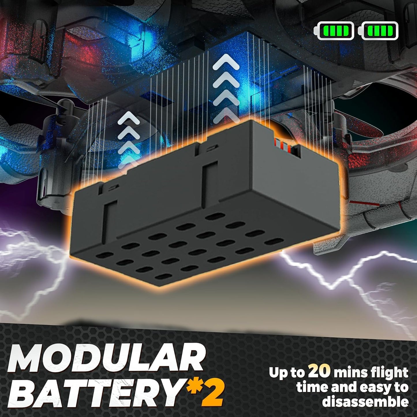 BEZGAR Drones for Kids | 2.4GHZ RC Plane, Remote Control Airplane, RC Helicopter, 360° Flip Fighter Jet Toy with Colorful LED Navigation Light Gray