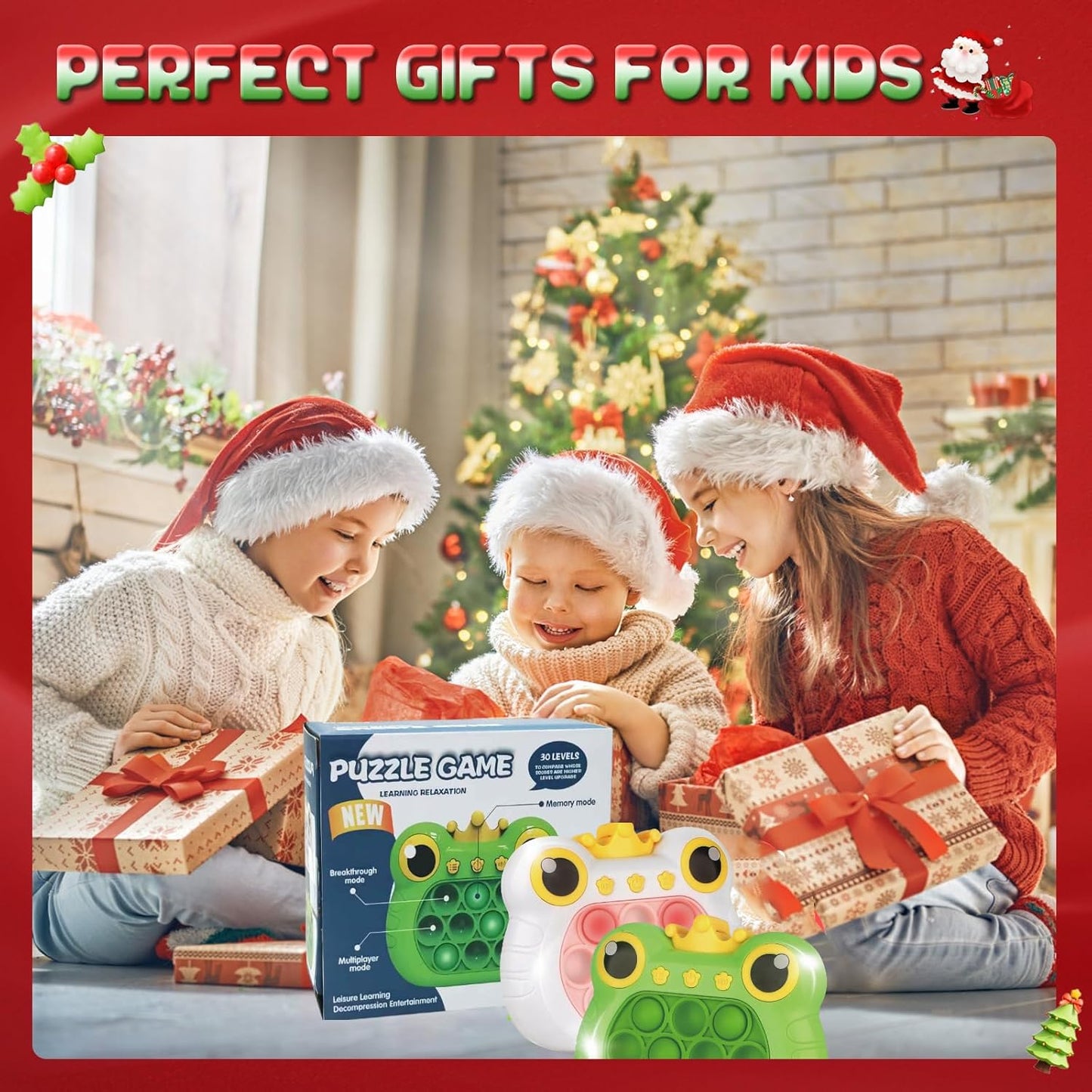 Fast Push Game,Push Game Fidget Toys,Handheld Game Console for Kids,4 Modes Games,That Exercises Reaction Ability and Improves Concentration | Gift Ideas for Kids