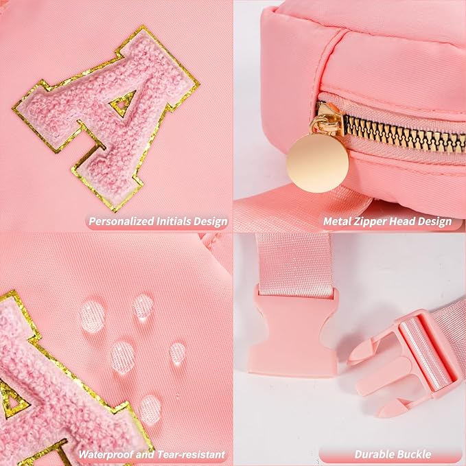 Birthday Gifts for 2 3 4 5 6 7 8 9 10 11 Year Old Girls - Mini Fanny Pack Cute Crossbody Bag Belt Bag Trendy Stuff,Graduation Gifts for Girls Teens Kids Daughter Sister Her - Peach,A