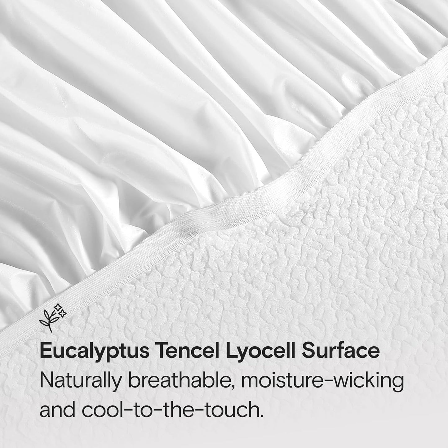 SIJO Mattress Protector, 100% Waterproof, Cooling, Ultra Soft, Noiseless, 16 inch Deep Pocket, Best Overall Mattress Protector Award Winner by Apartment Therapy (King)