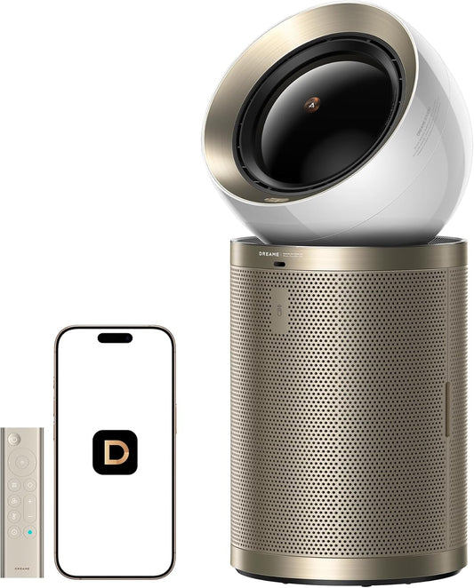 Dreame Air Purifier PM20 for Home Large Room, Cleans 5,650 ft² in One Hour with 4 Filters, Dual-way Air Oulets, Al Tracking, Air Quality Monitor with 7 Sensors, 3-in-1 Purifier, Heater & Cooler