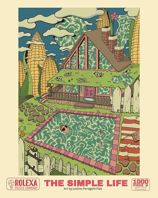 1000 Piece Unique Shape Jigsaw Puzzle with Original Artwork