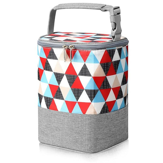 Accmor Breastmilk Cooler Bag, Baby Bottle Cooler Bags, Insulated Bottle Cooler Tote Bags On The Go, Fits 4 Large 8oz Bottles, for Nursing Mom Daycare Travel