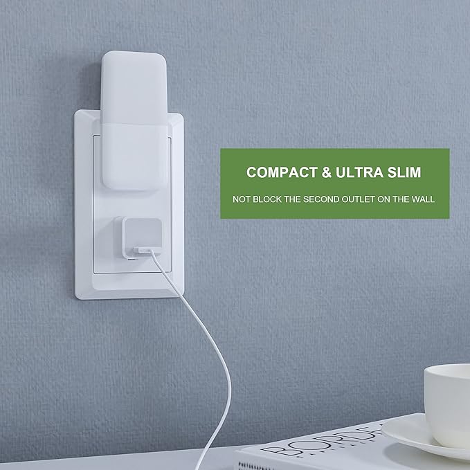 MAZ-TEK Plug in Night Light, Warm White LED Nightlights with Smart Dusk to Dawn Sensor for Kids, Nursery, Ideal for Bedroom, Bathroom,Hallway, Stairs, Kitchen, 6 Pack