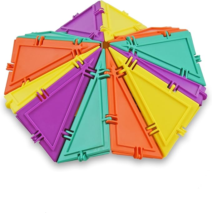 3D Building Set for Learning Math, Includes Many Online Activities, 96-pc, Made in USA