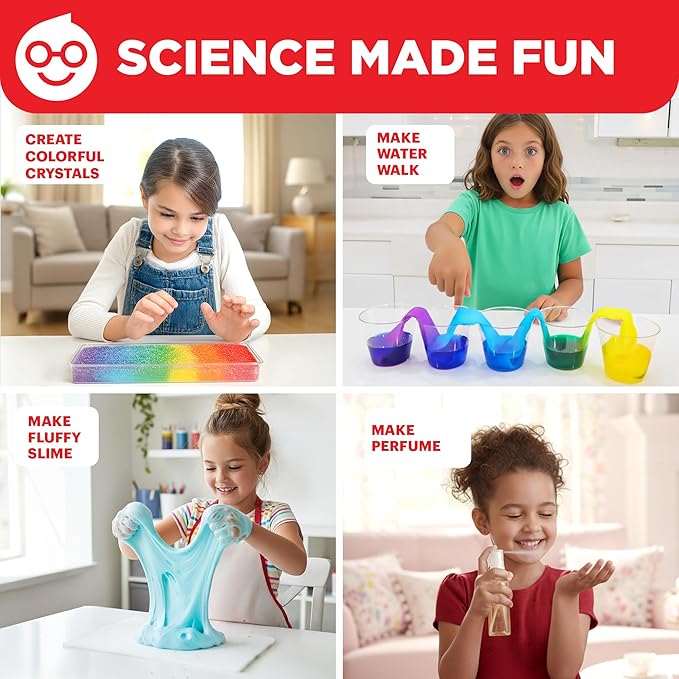 Doctor Jupiter Girls' Science Kit, Chemistry Set for Kids Ages 8-10-12-14 | Birthday Gift Ideas for 8,9,10+ Year Old Girls | STEM Toy Kit with 50+ Experiments | Learning & Educational Projects
