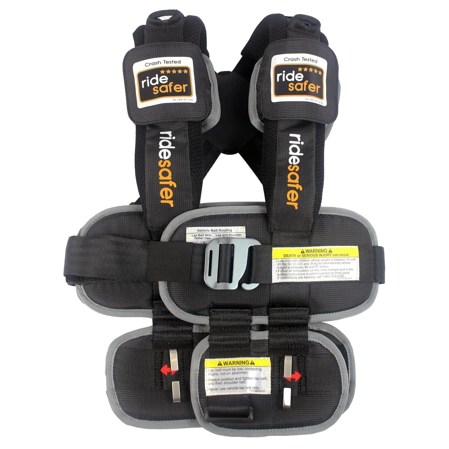 Extra Large Black, Lightweight, Compact, Portable Car Seat - Perfect for Travel and Everyday Child Safety