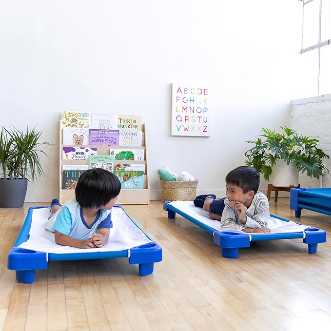 ECR4Kids Cot Sheet, Standard Size, Rest Time Accessories, White, 12-Pack