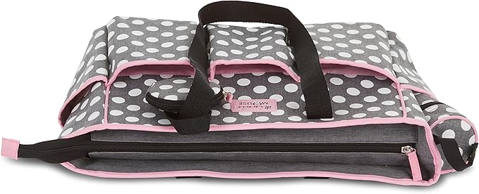 Disney Cudlie Diaper Tote Bag for Moms | Large Spacious Travel Diaper Tote for Baby Boy and Girl | 17-Inches Wide Multi-Functional Baby Bag with Cute Patterns