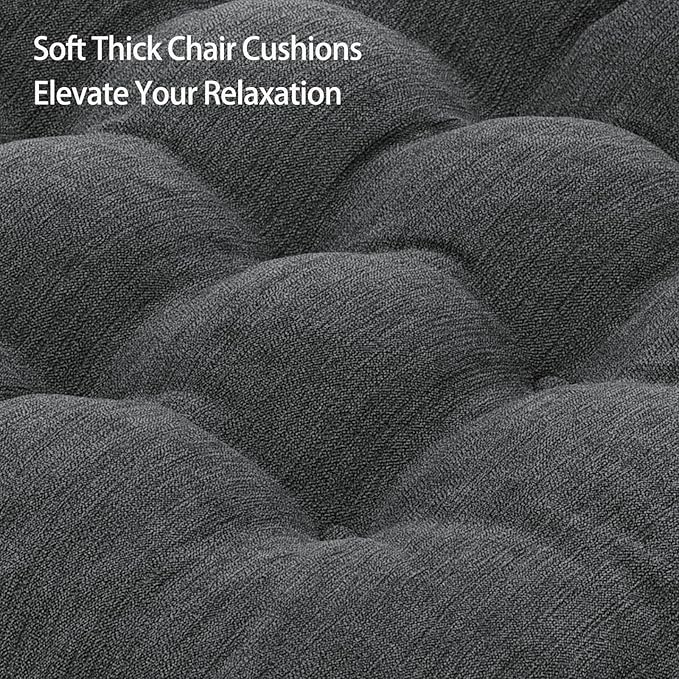 HAVARGO Recliner Cushions for Elderly, 20x20x5 Inch Thick Chair Cushion Patent Design Soft Tufted Dual Layer Booster Seat Cushions for Seniors Recliner Risers Gray 1P