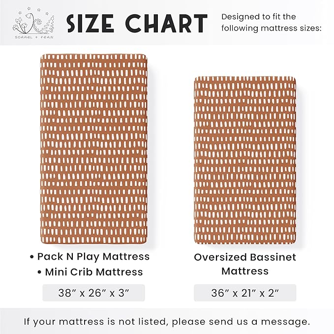 Pack and Play Sheets Fitted, Mini Crib Sheets for Graco Pack N Play Playard (38x26), Ultra Soft Organic Cotton Blend, Safe & Snug Playpen Mattress Sheet for Baby Boys & Girls, Safari Adventure, 2-Pack