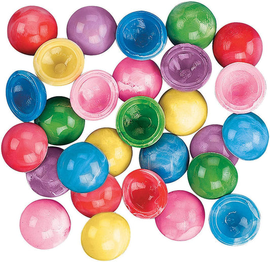 Fun Express Mini Marbleized Rubber Poppers Toys - Bulk Set of 144 Pop Ups in Bright Marbleized Colors - Party Favors and Giveaways