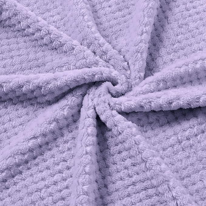 CREVENT 30''X40'' Cute Cozy Fluffy Warm Baby Blanket for Girls Infants Toddlers' Bedding Crib Cot Stroller, Baby Shower Birthday Newborn's Gift - Purple Crown 75X100cm